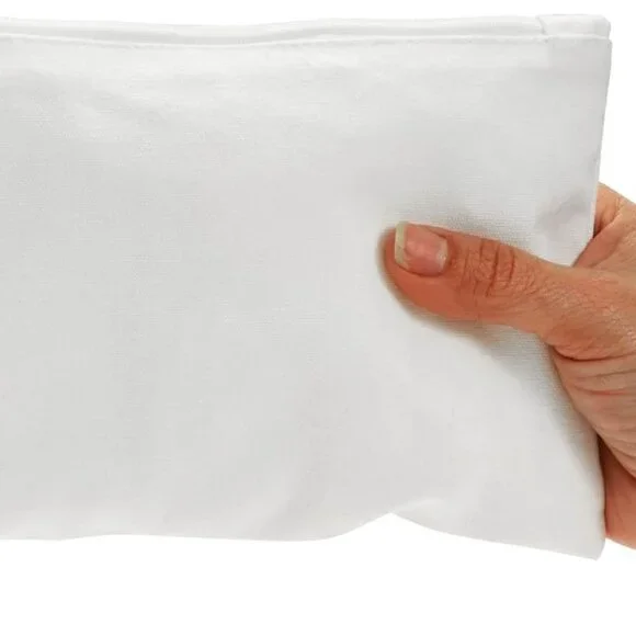 Canvas Pencil Case Pouch Set - 12-Pack, 8 x 6 in, Off White - Canvas Zip Pouches - Picture 6 of 9